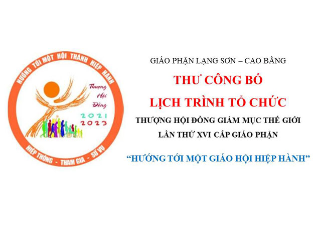 Thư công bố lịch trình tổ chức THĐGMTG lần XVI cấp Giáo phận “Hướng Tới Một Giáo Hội Hiệp Hành”