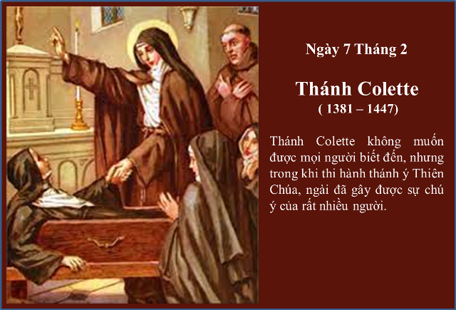 Ngày 07/ 02 - Thánh Colette (1381-1447)