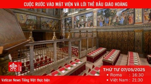 Trực tiếp Cuộc rước vào Mật viện Bầu Giáo Hoàng (7/5)