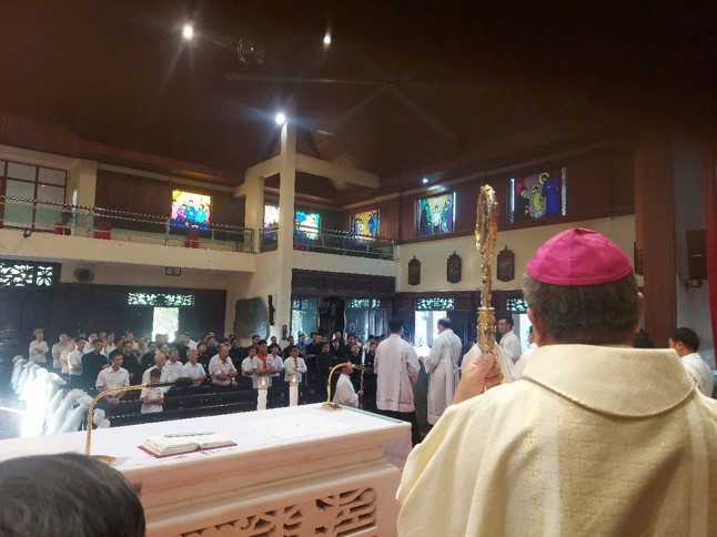 Gp.Lạng Sơn – Cao Bằng: linh mục đoàn tĩnh tâm tháng 8 và mừng lễ thánh Đaminh - thánh hiệu Nhà thờ Chính toà và quan thầy giáo phận