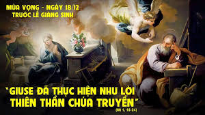 Ngày 18 tháng 12 Mùa Vọng: “Lời Xin Vâng“ của Thánh Giuse