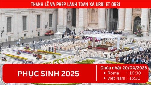 Truyền hình trực tiếp: Thánh lễ và phép lành Urbi et Orbi