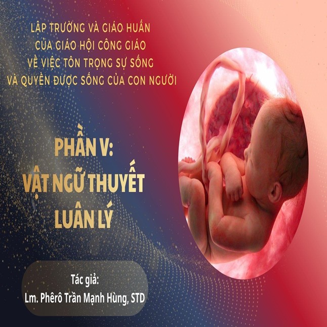 Lập trường và giáo huấn của Giáo hội Công giáo về việc tôn trọng sự sống và quyền được sống của con người, phần 5 - Vật ngữ thuyết luân lý