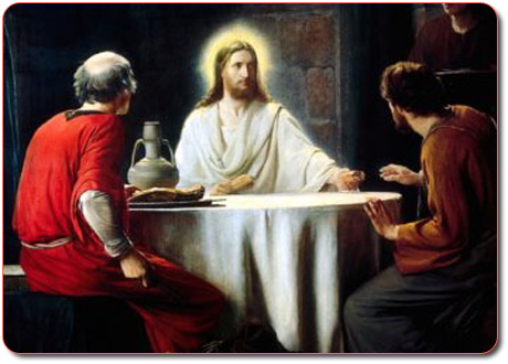 Chúa giải thích Kinh Thánh và bẻ bánh