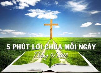 5 phút Lời Chúa mỗi ngày – Tháng 9/2018