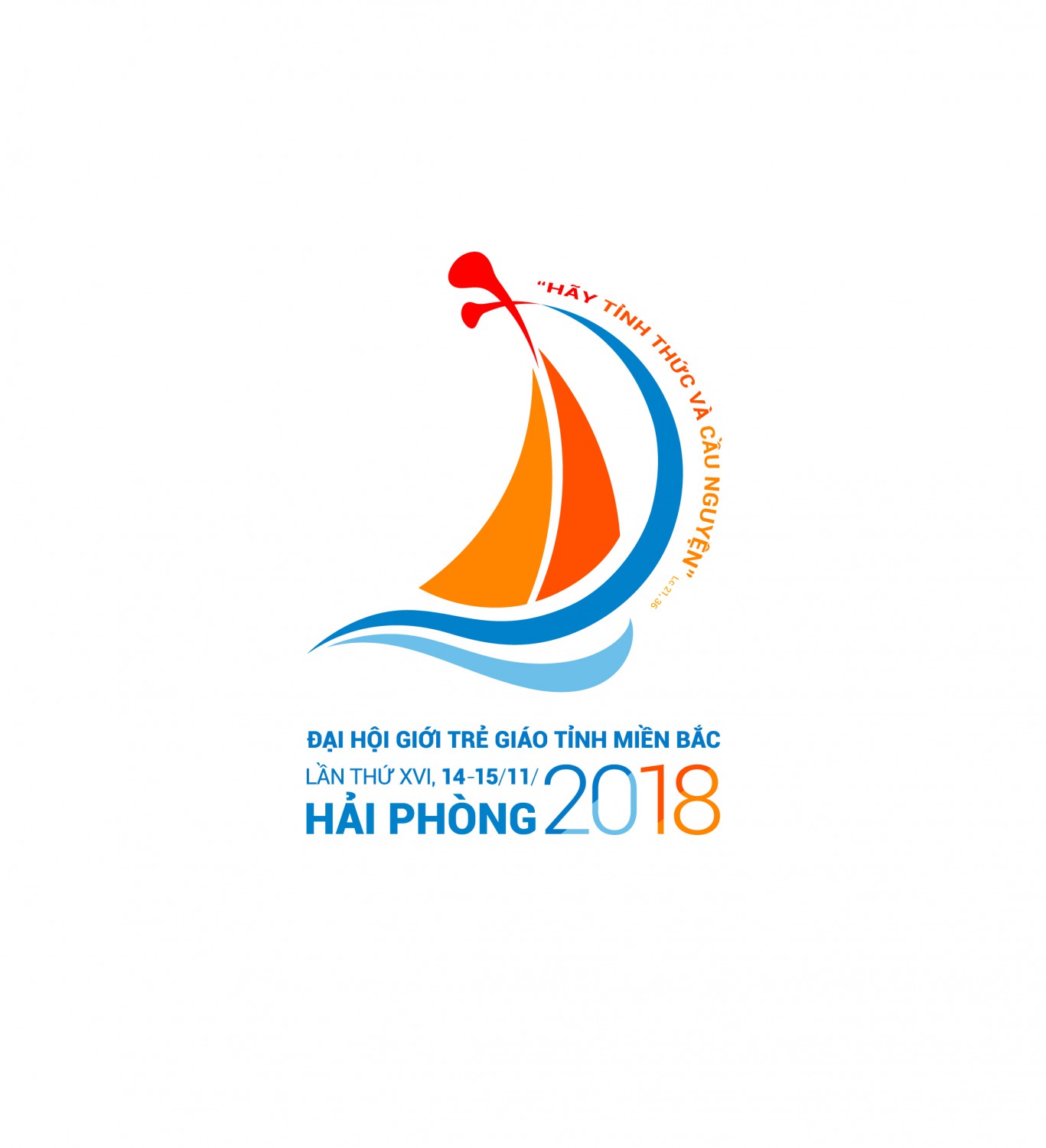 Mẫu Logo, áo và mũ của Đại hội Giới trẻ giáo tỉnh miền Bắc lần thứ XVI