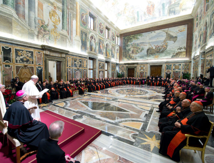 Nguyên Văn Bài Diễn Văn Trước Giáo Triều nhân Lễ Giáng Sinh năm 2018 của Đức Phanxicô