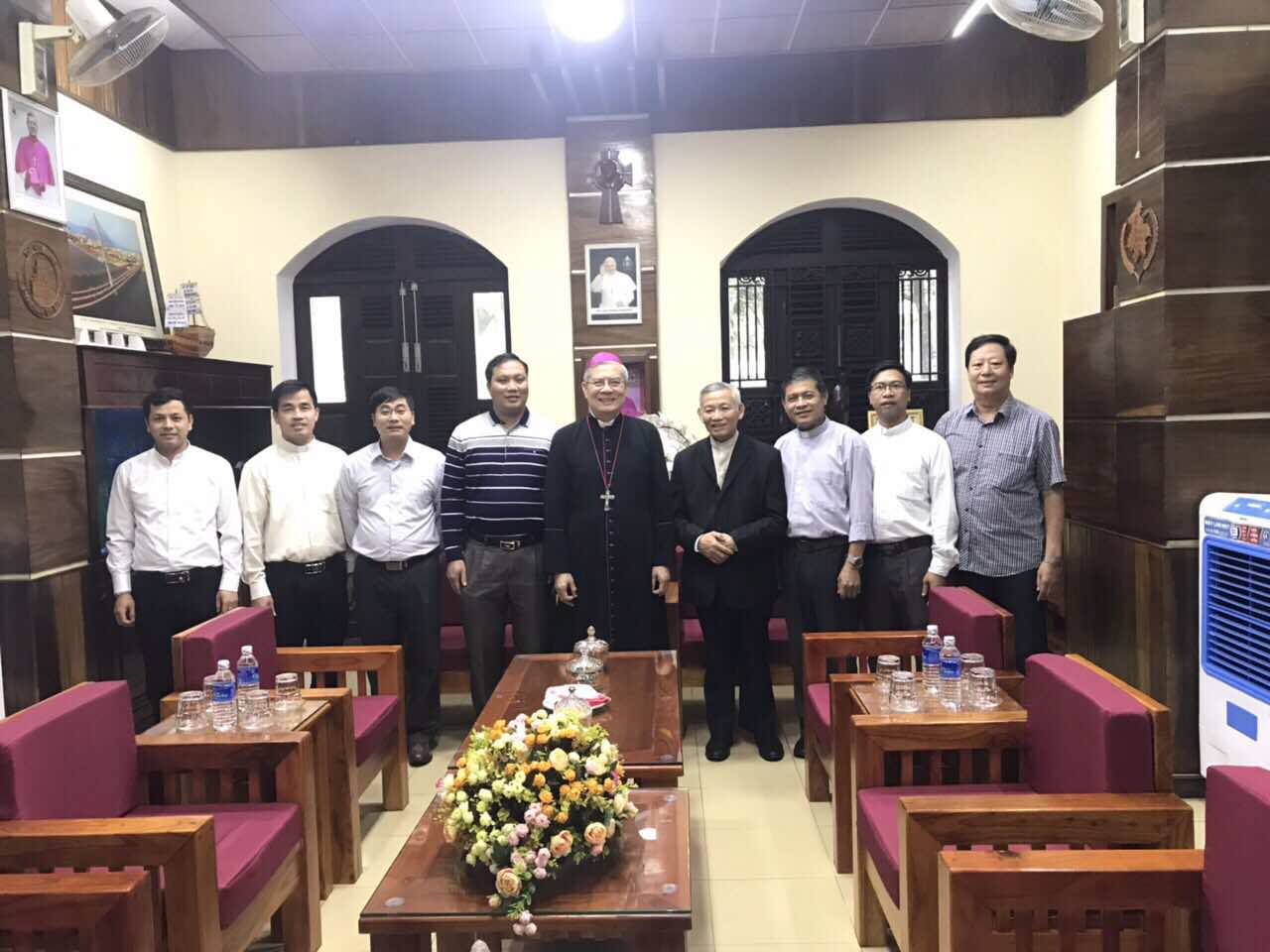 Giáo phận chúc tết Đức cha Giuse Đặng Đức Ngân