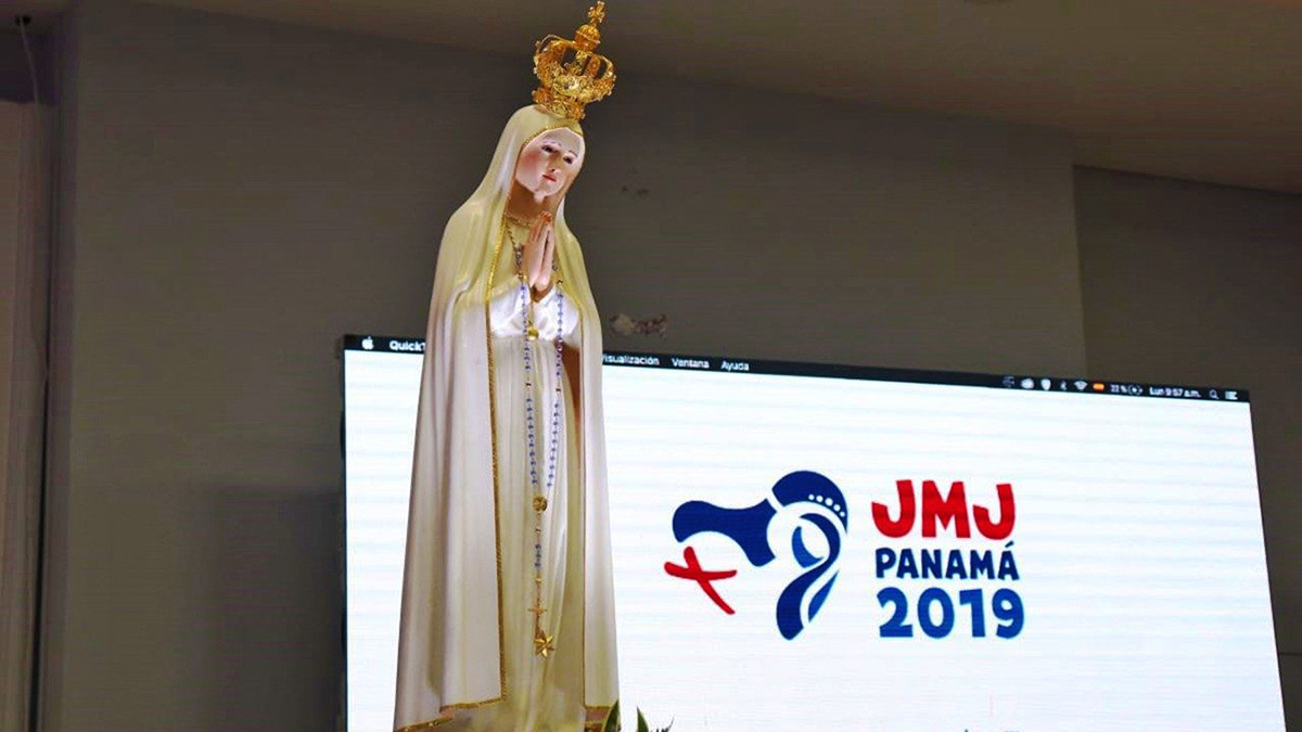 Tượng Đức Mẹ Fatima được rước đến Đại hội Giới trẻ Thế giới ở Panama vào tháng 01/2019