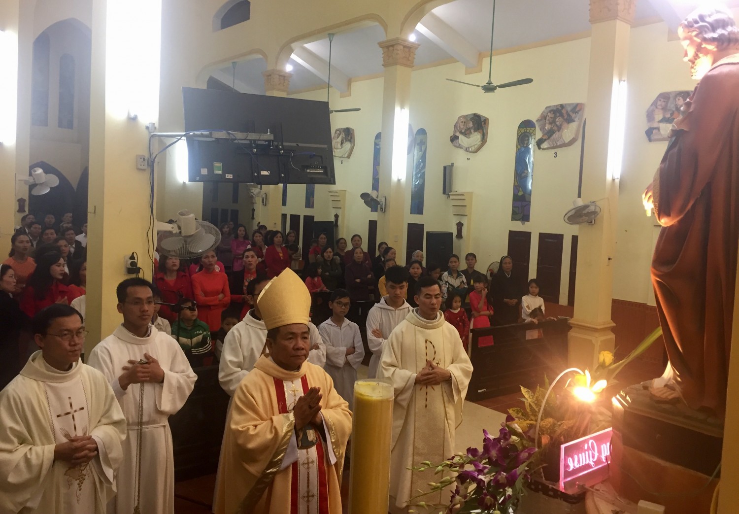 Giáo xứ Lộc Bình mừng kính Thánh Giuse bổn mạng.