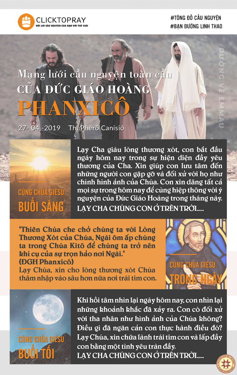 Tông đồ Cầu nguyện ngày 27/4