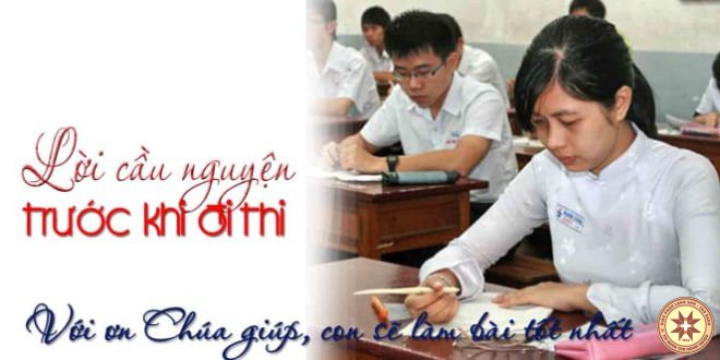 Lời cầu nguyện trước khi đi thi