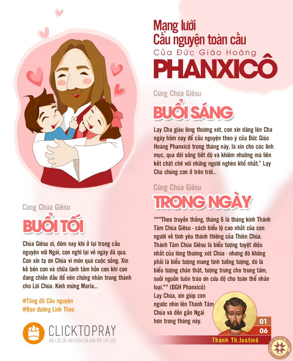 Tông đồ Cầu nguyện ngày 01/6