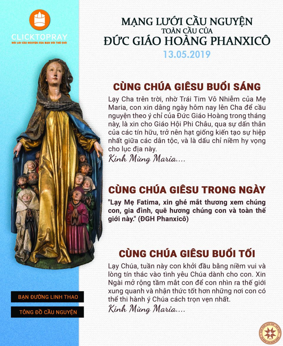 Tông đồ Cầu nguyện ngày 13/5