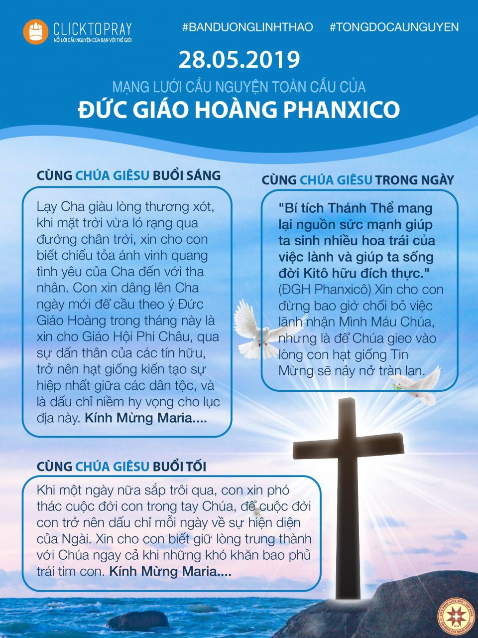 Tông đồ Cầu nguyện ngày 28/5