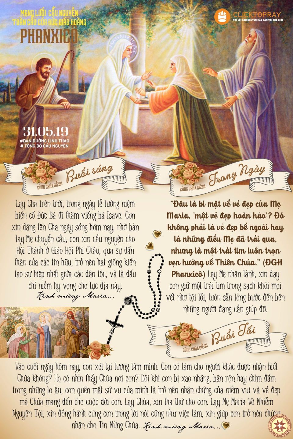 Tông đồ Cầu nguyện ngày 31/5