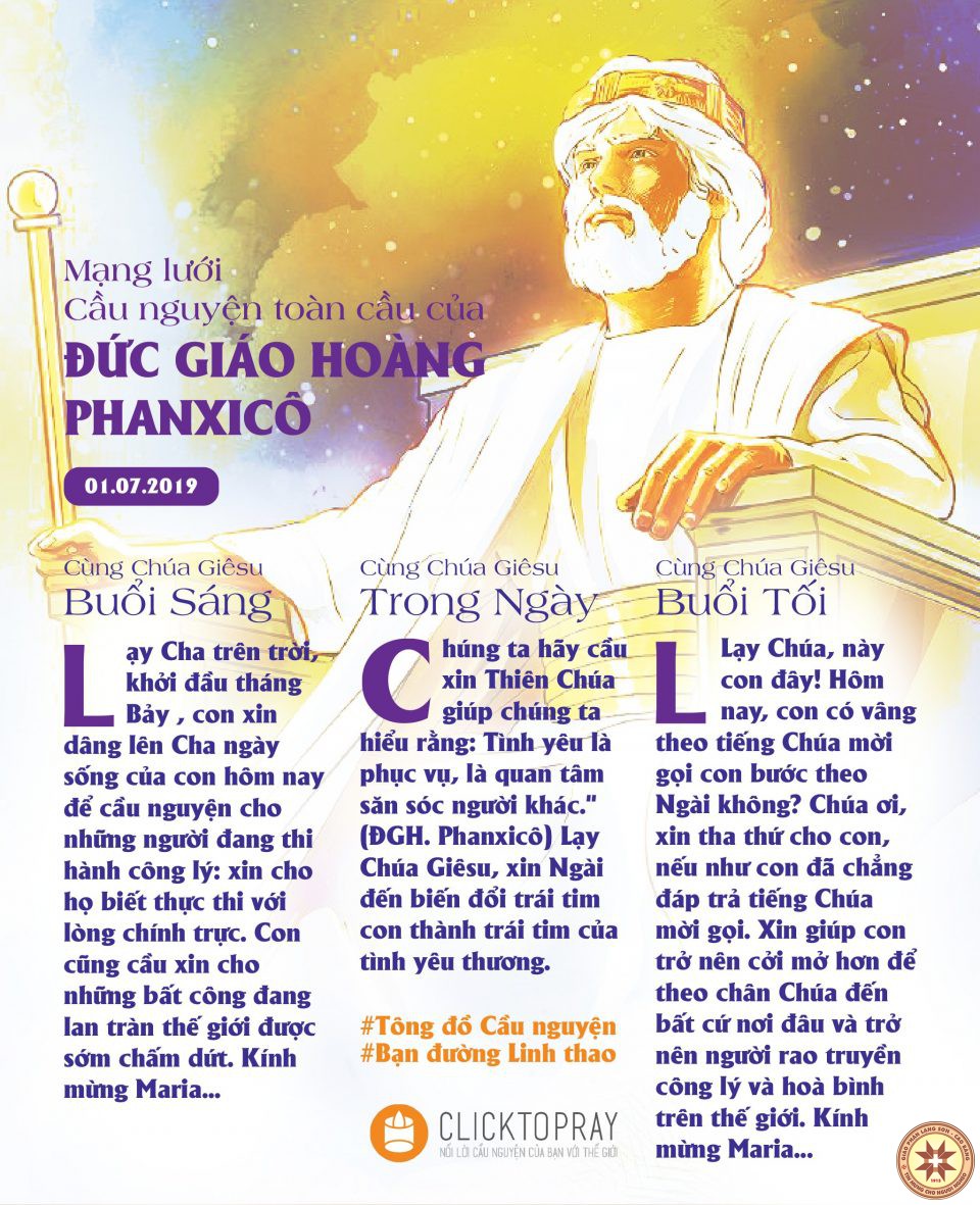 Tông đồ Cầu nguyện ngày 01/7