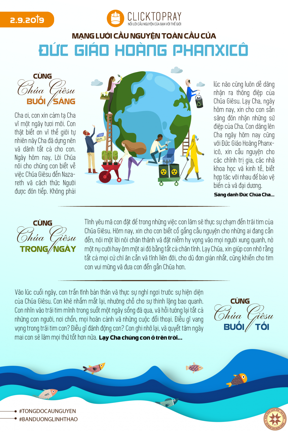 Tông đồ Cầu nguyện ngày 02/9