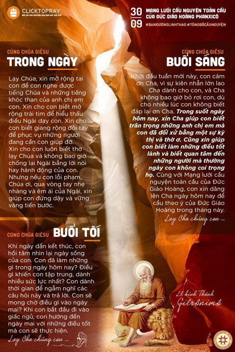 Tông Đồ Cầu Nguyện: Ngày 30-09