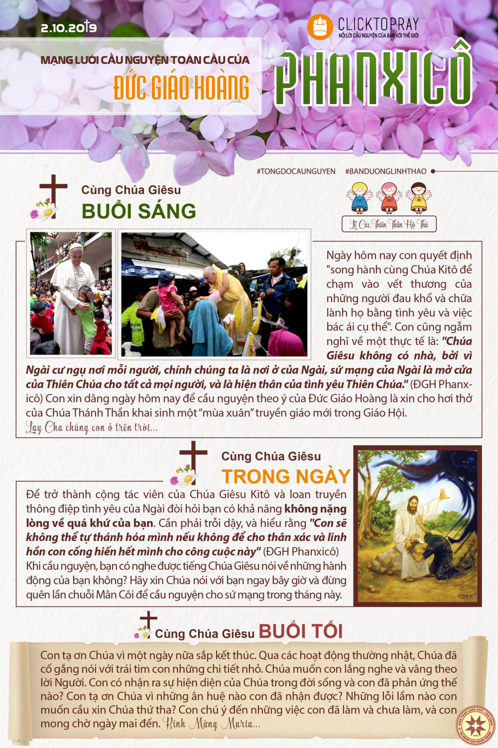 TÔNG ĐỒ CẦU NGUYỆN, NGÀY 02-10