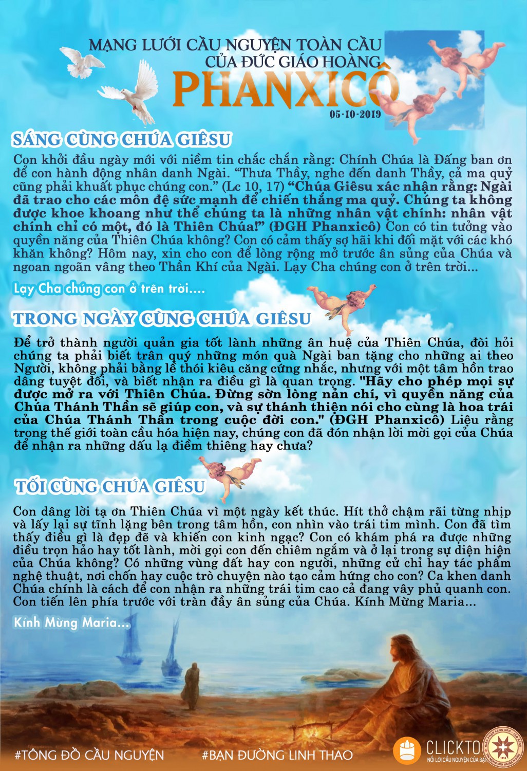 TÔNG ĐỒ CẦU NGUYỆN, NGÀY 05-10