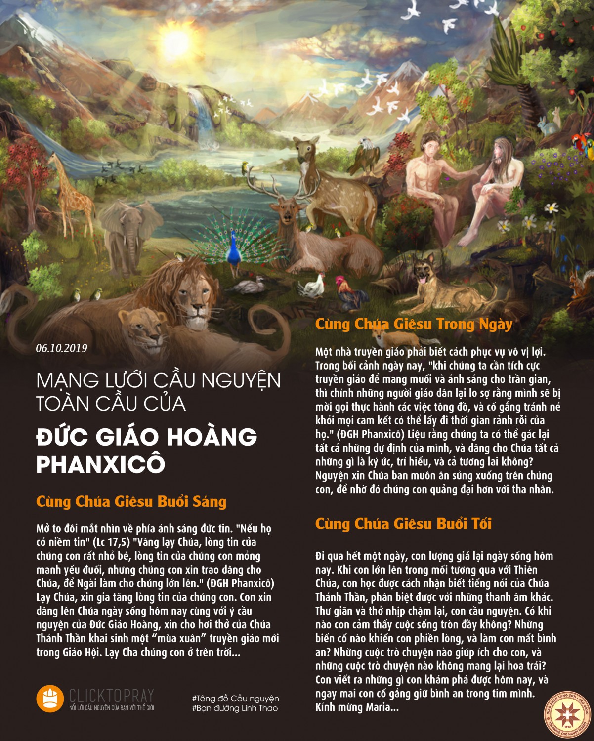 TÔNG ĐỒ CẦU NGUYỆN, NGÀY 06-10