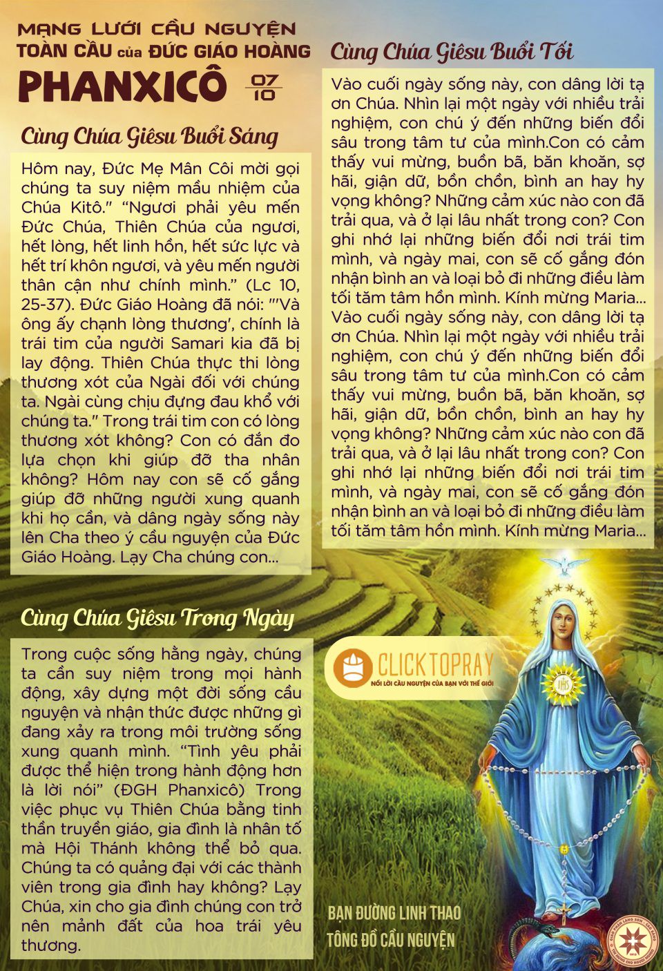 Mùa Xuân Truyền Giáo Mới: Số 07