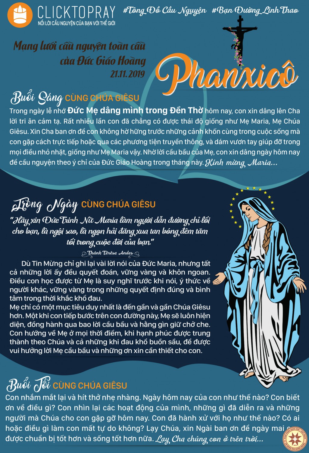 TÔNG ĐỒ CẦU NGUYỆN, NGÀY 21-11