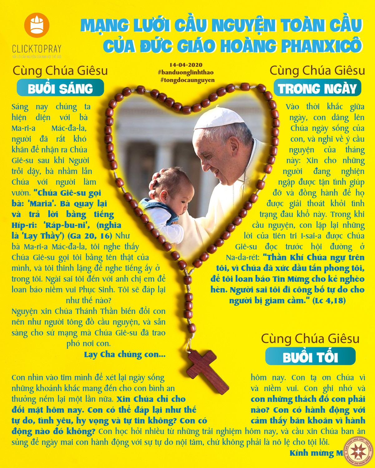 Tông đồ Cầu nguyện ngày 14-4