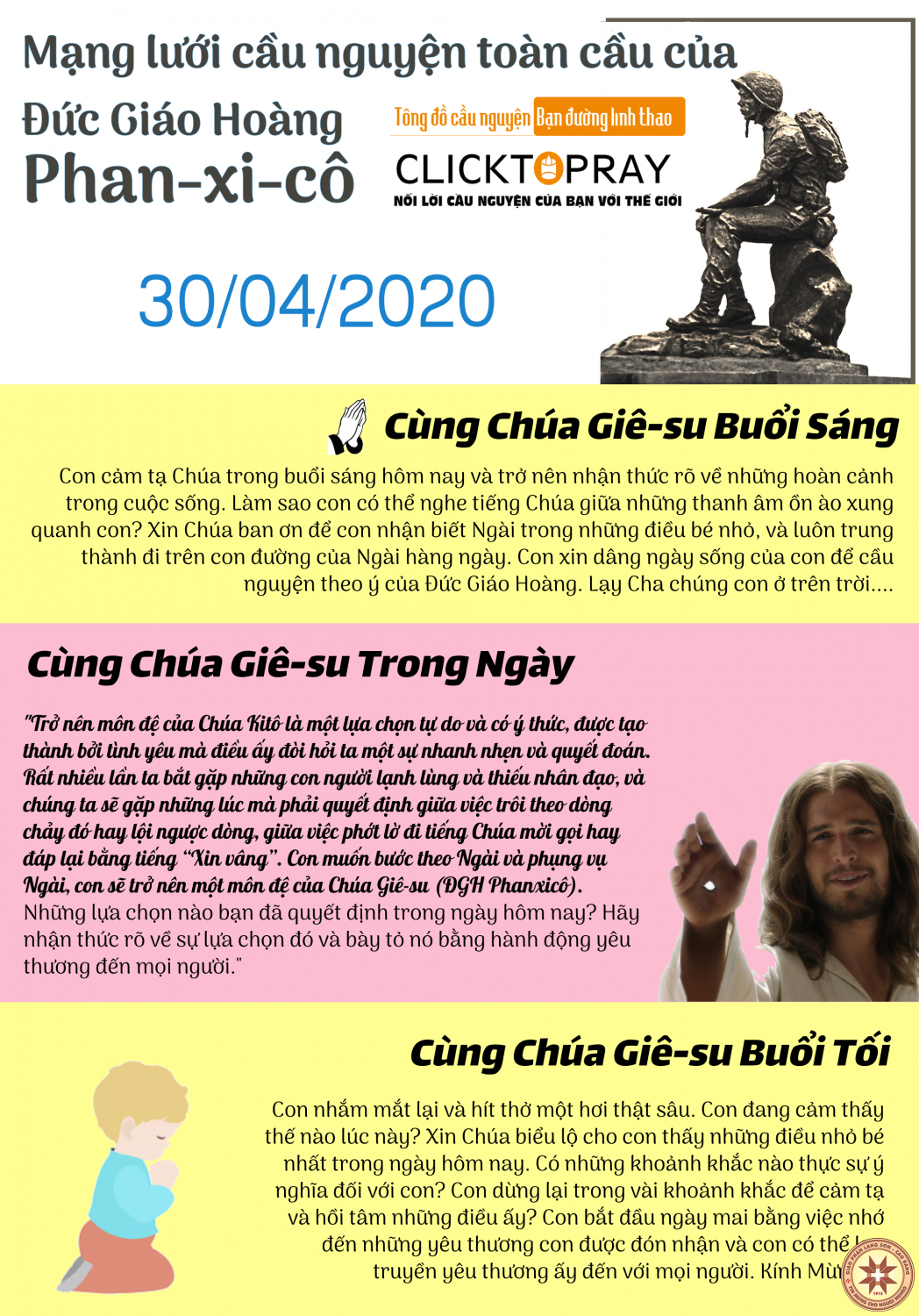 Tông đồ Cầu nguyện ngày 30/4