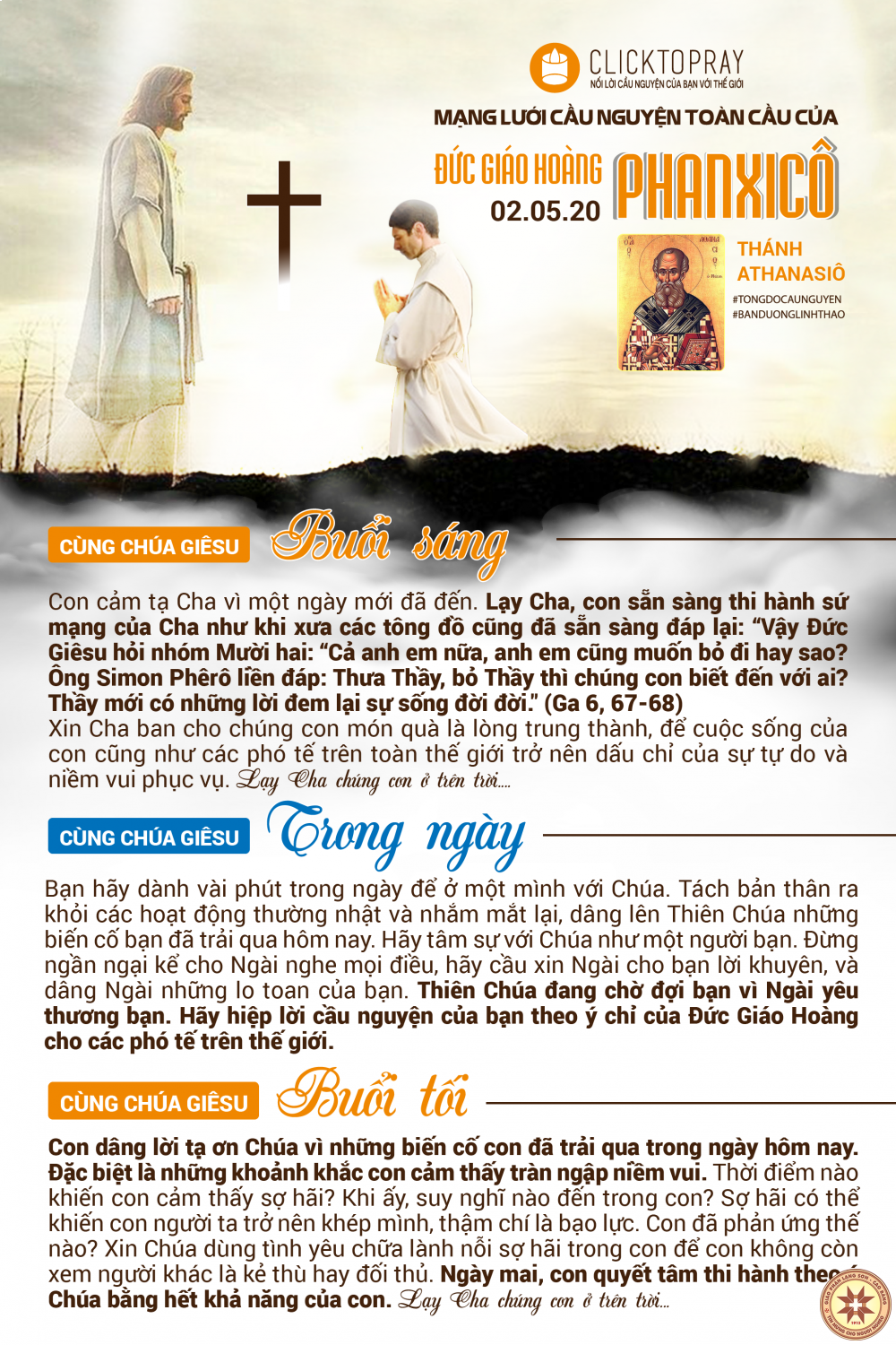 Tông đồ Cầu nguyện ngày 02/5