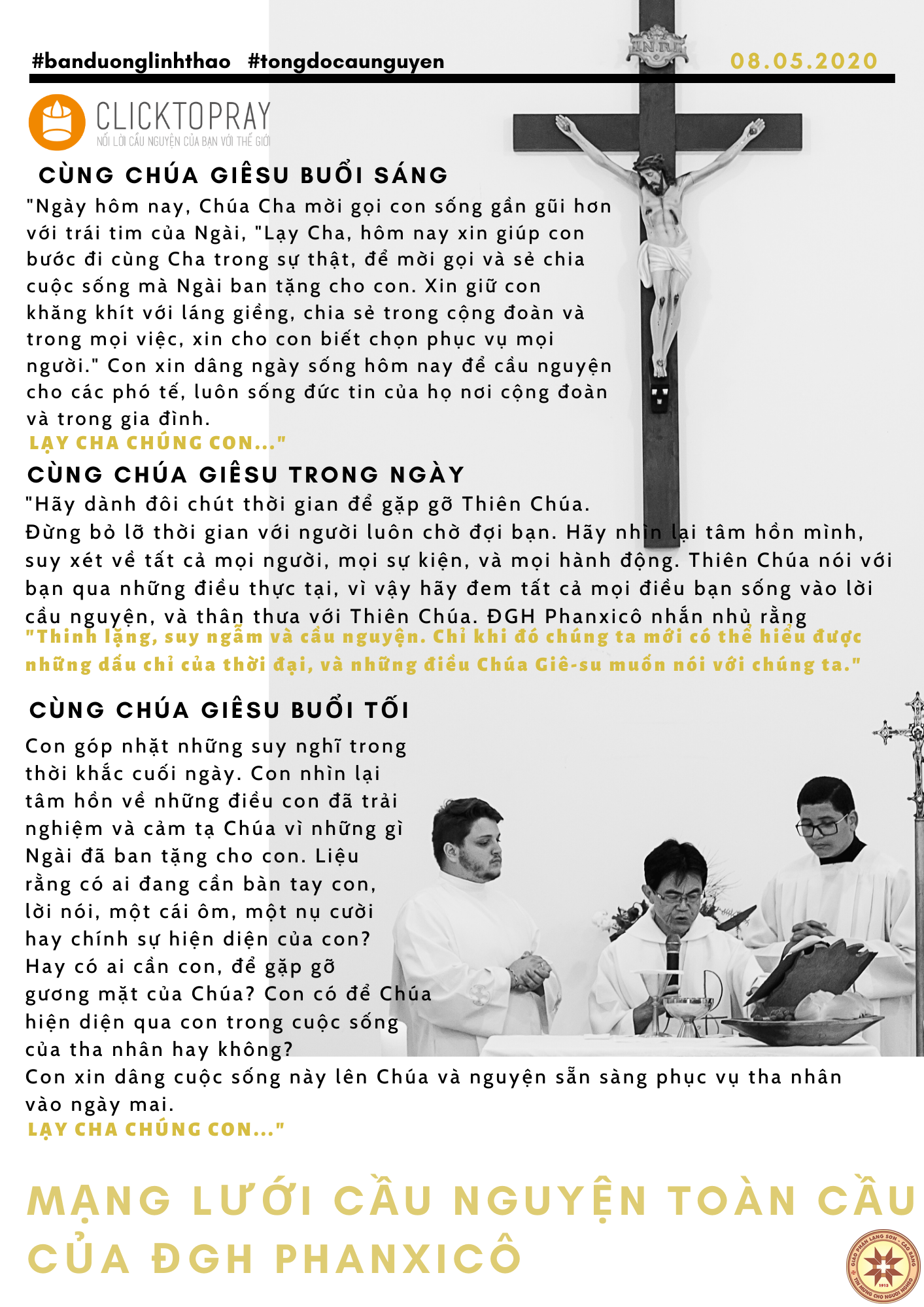 Tông đồ Cầu nguyện ngày 08/5