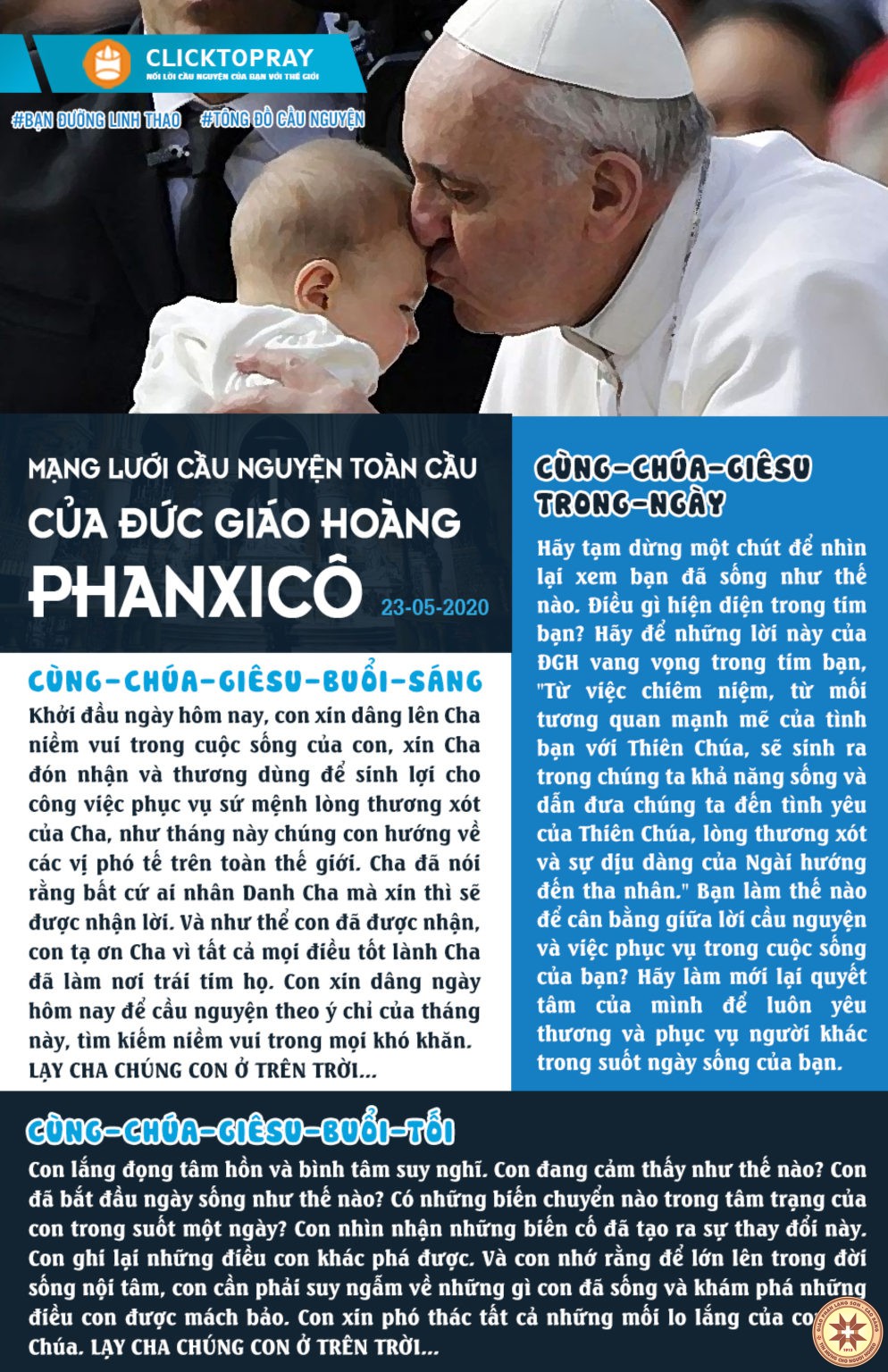 Tông đồ Cầu nguyện ngày 23/5