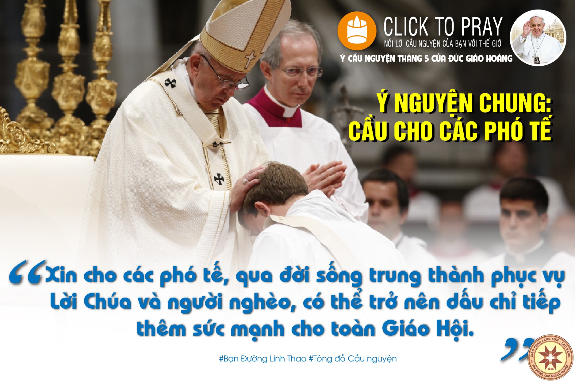 Ý cầu nguyện tháng 5-2020 của Đức Thánh Cha Phanxicô