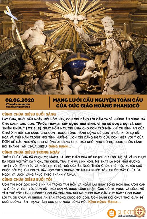 Tông đồ Cầu nguyện ngày 08/6