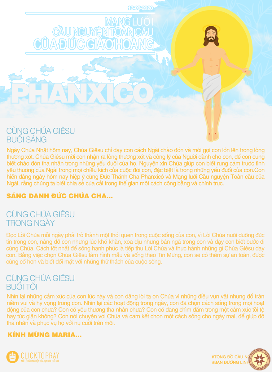 Tông đồ Cầu nguyện ngày 12/9